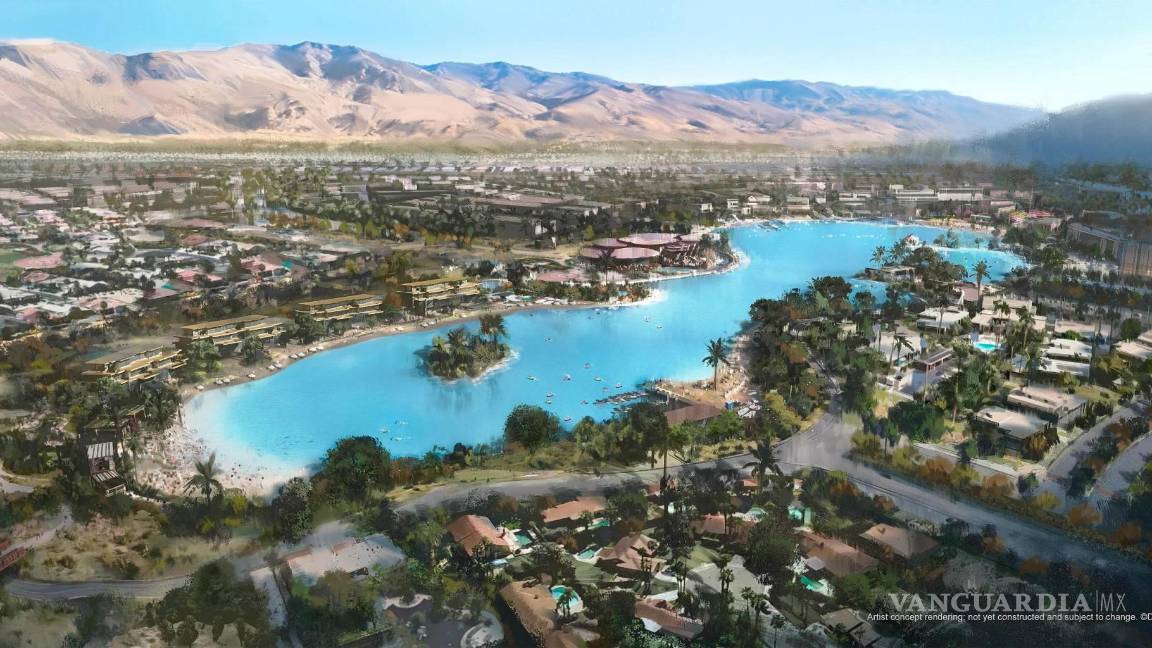 $!Imagen cedida por Disney donde se aprecia un bosquejo de una vista general de Cotino, su primera comunidad residencial. EFE/Disney