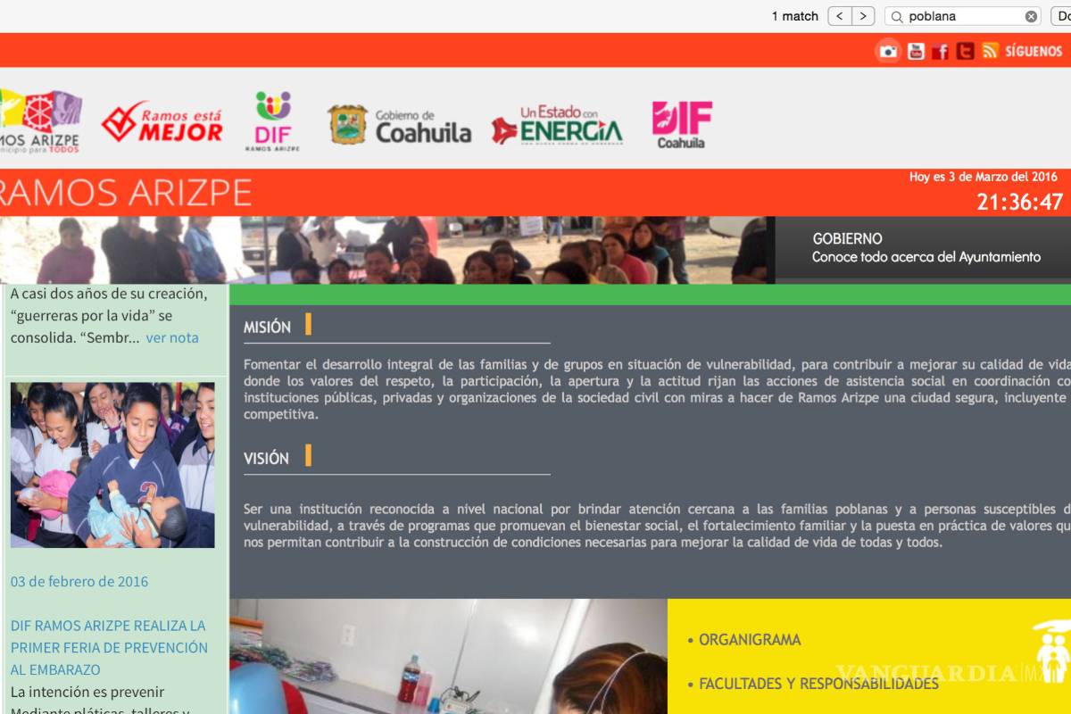 DIF de Ramos Arizpe copia visión de Puebla