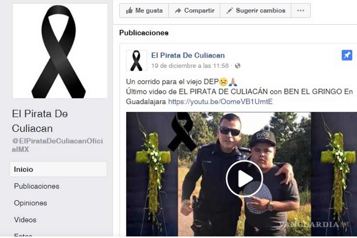 Realizan homenaje a “El Pirata de Culiacán”