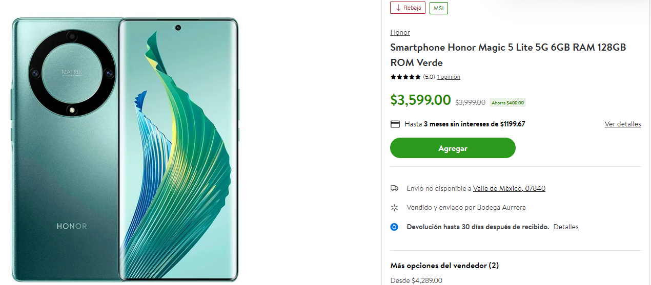 $!Samsung, iPhone, Honor... Estos son los smartphones con los mejores descuentos en Bodega Aurrera