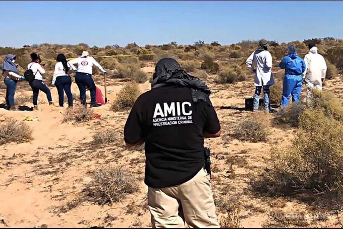 Colectivo localiza 25 cuerpos más en brecha carretera de Sonora