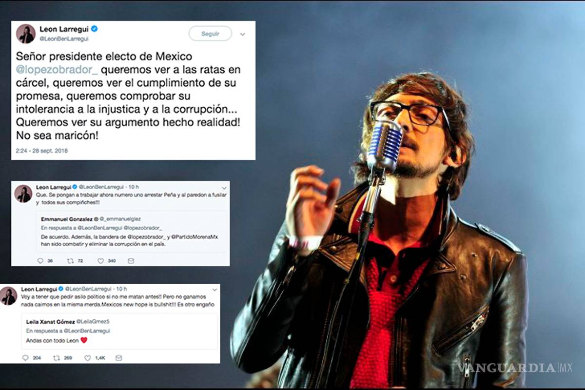León Larregui pide a AMLO que no sea 'maricón' y encarcele Peña Nieto