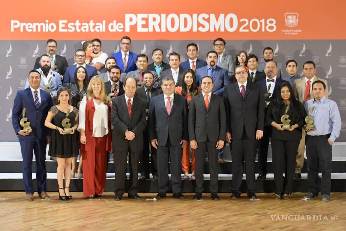 Galardonan a cuatro periodistas de VANGUARDIA en la entrega del Premio Estatal de Periodismo de Coahuila