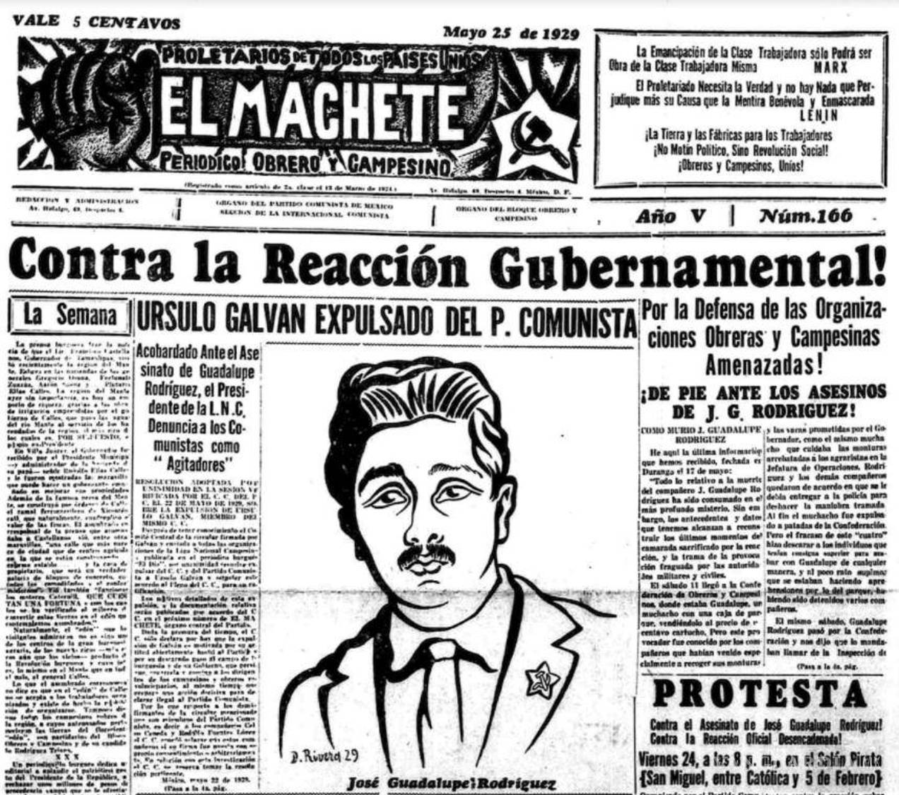 $!La prensa obrera y campesina ya circulaba —y también era perseguida— antes del episodio saltillense; por eso, la discusión sobre comunismo en México no empezó con este detenido.