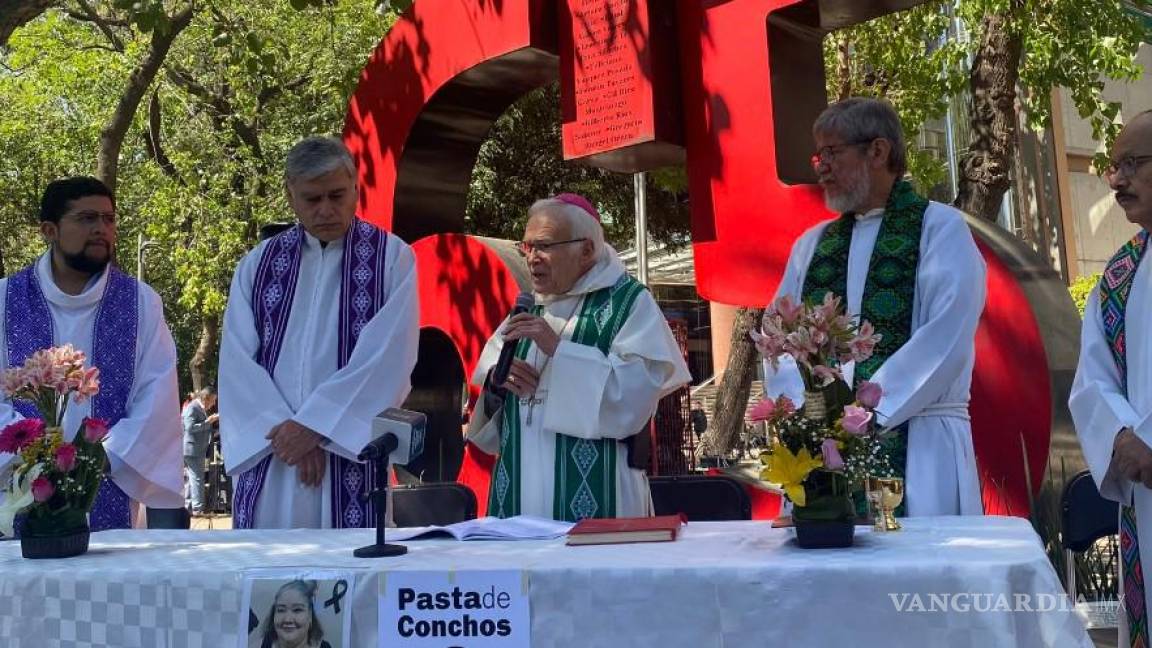 Raúl Vera preside acto de los Jesuitas en la CDMX; exigen justicia a 18 años de la tragedia en Pasta de Conchos
