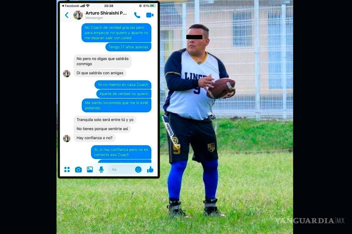 Menor exhibe a coach que le pidió fotos íntimas a cambio de su lugar en el equipo en Veracruz