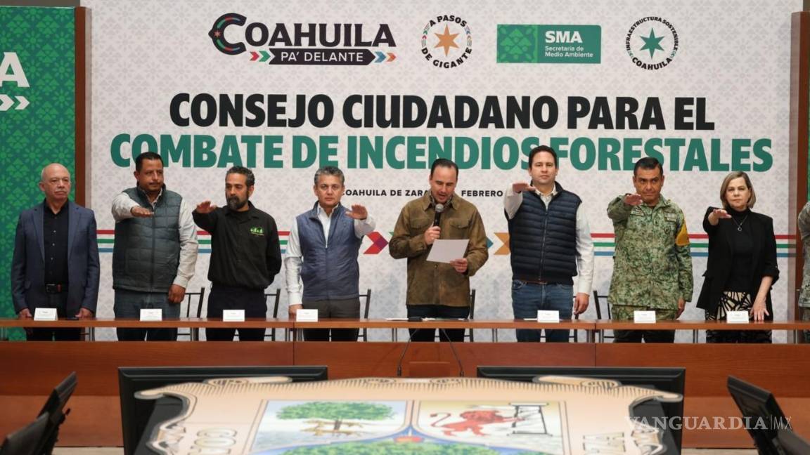 $!Gobernador Manolo Jiménez durante la presentación del plan de combate a incendios forestales.