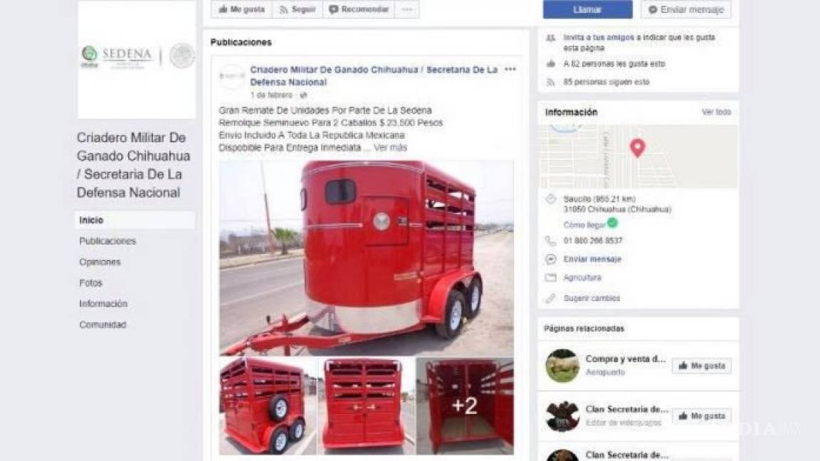 $!Sedena advierte sobre página de Facebook apócrifa