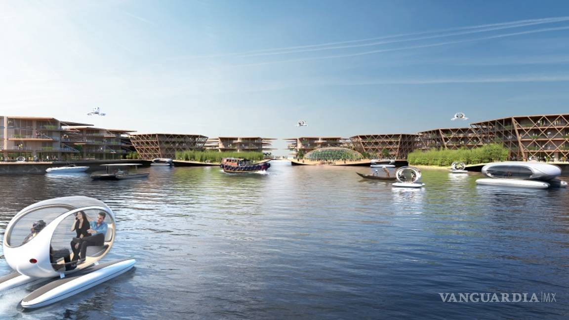 $!Esta es Oceanix City, la ciudad para 10 mil habitantes que está ¡sobre el agua!
