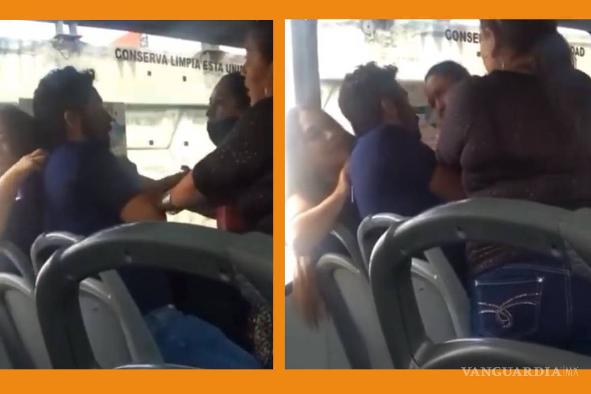 Coahuila: Lo cachan con su amante y lo golpean arriba de transporte público