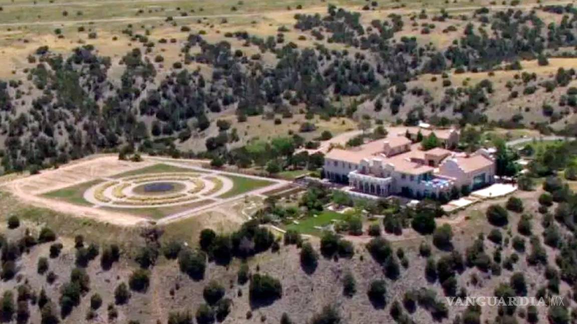 $!Vista aérea del rancho Zorro de Jeffrey Epstein el 8 de julio de 2019 en Stanley, Nuevo México.