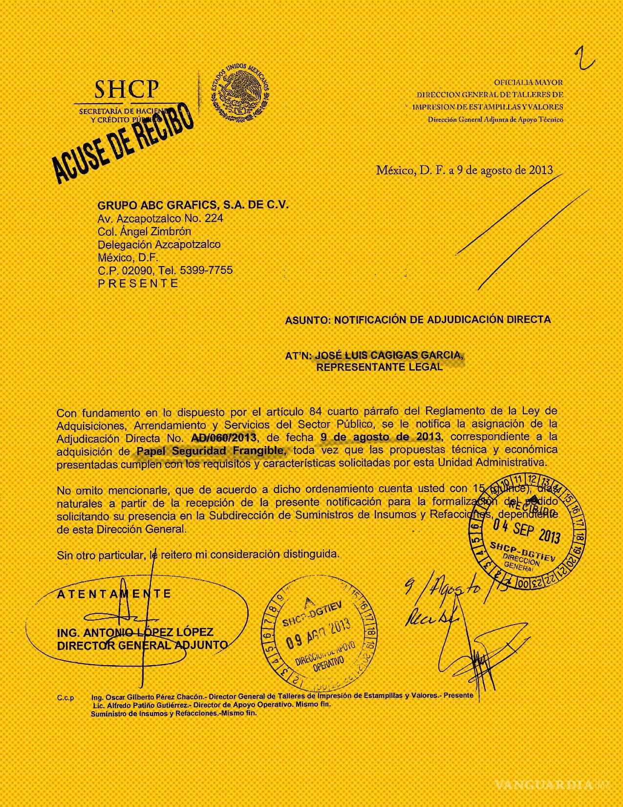 $!IMAGEN: SHCP, RESPUESTA DE TRANSPARENCIA