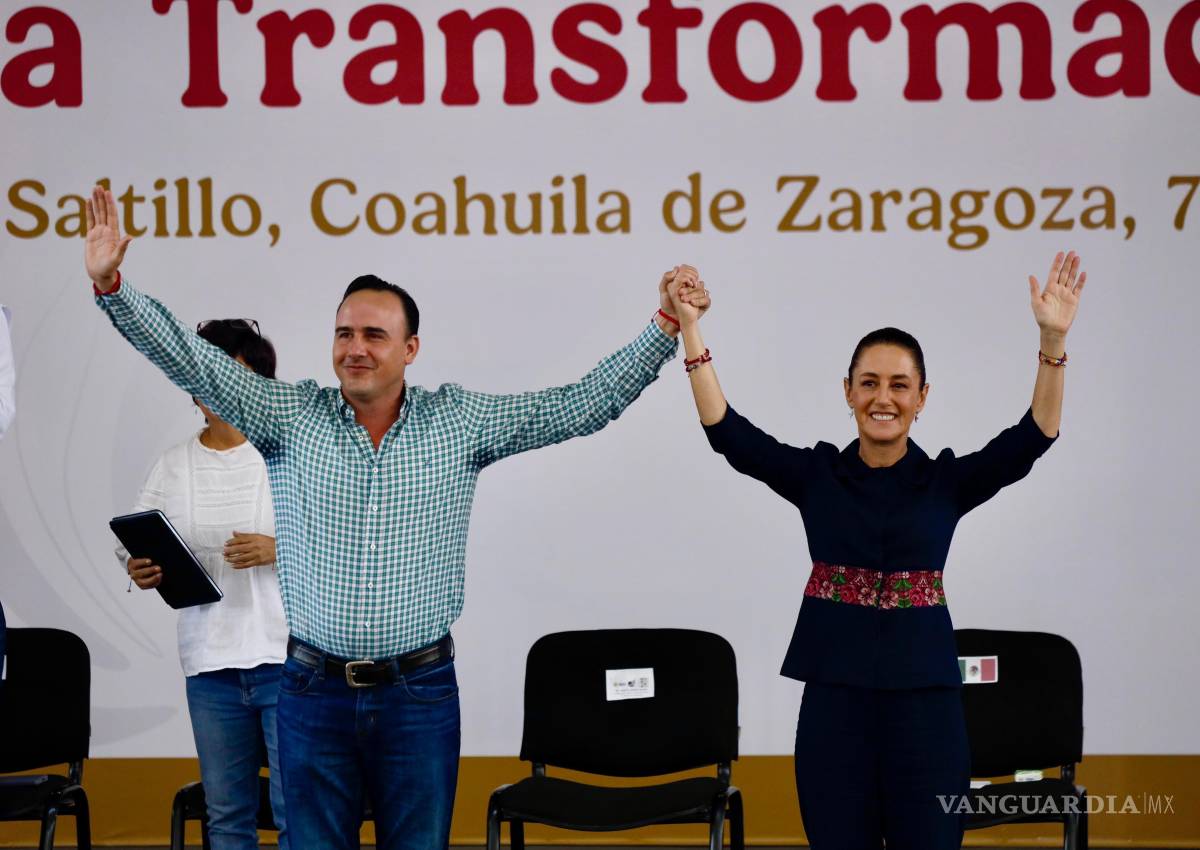 Avalan PT, MC y Morena Coahuila la gestión de Claudia Sheinbaum al cierre del primer año del sexenio