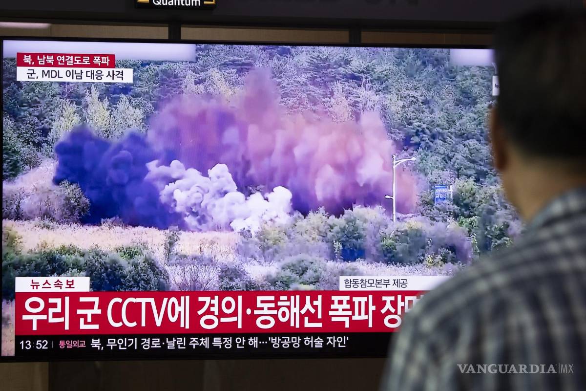 Explosión incomunicó carreteras entre Corea del Sur y la del Norte