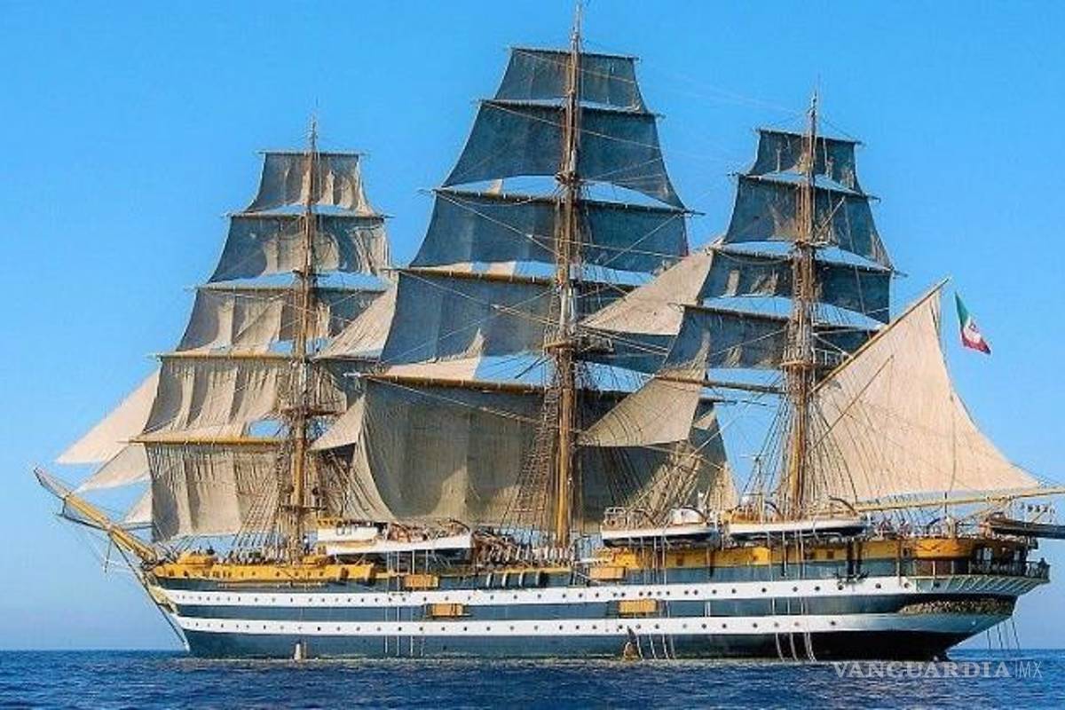 Antiguo buque de velas llegará a costas de México para celebrar la relación con Italia
