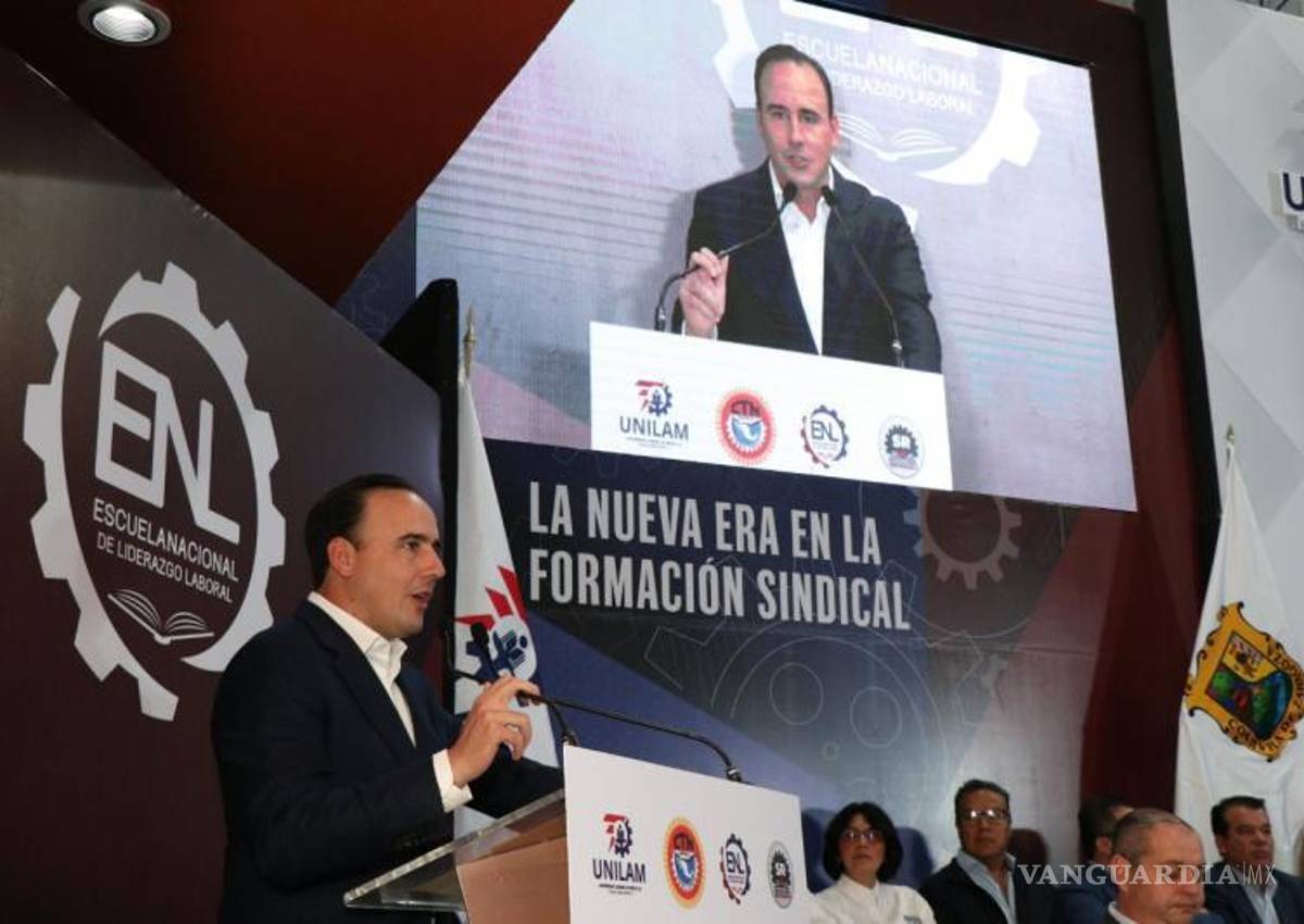 $!El gobernador Manolo Jiménez advirtió que en Coahuila no se permitirá la intromisión de sindicatos que pongan en riesgo la paz laboral ni el desarrollo económico del estado.