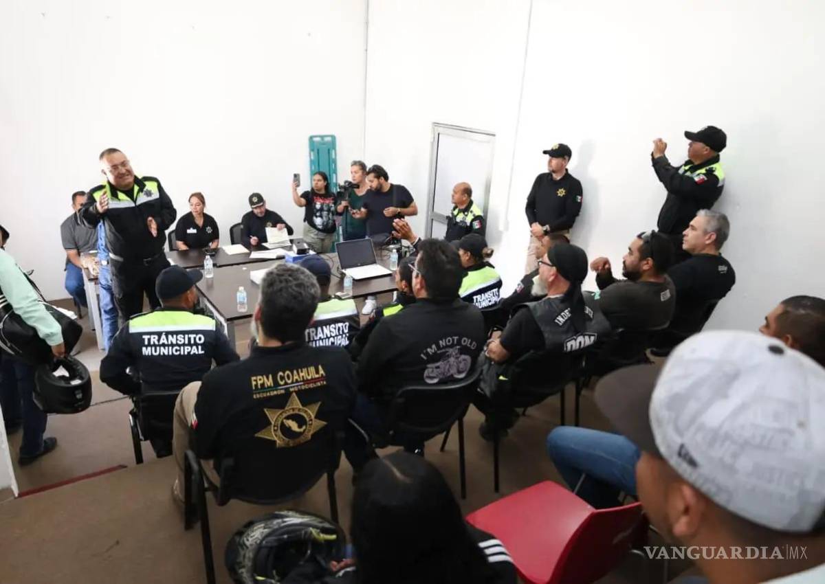 Saltillo mantiene programa de capacitación para motociclistas