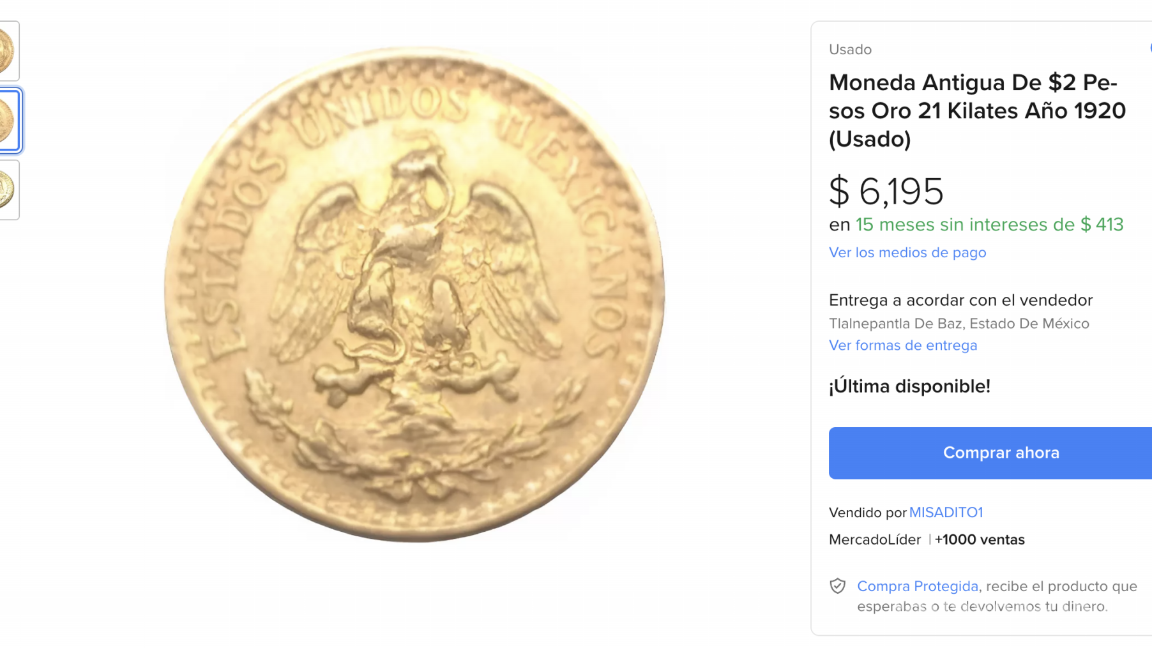 $!Una moneda de 2 pesos ha sorprendido a todos al venderse por más de $6,000 pesos en plataformas como Mercado Libre.