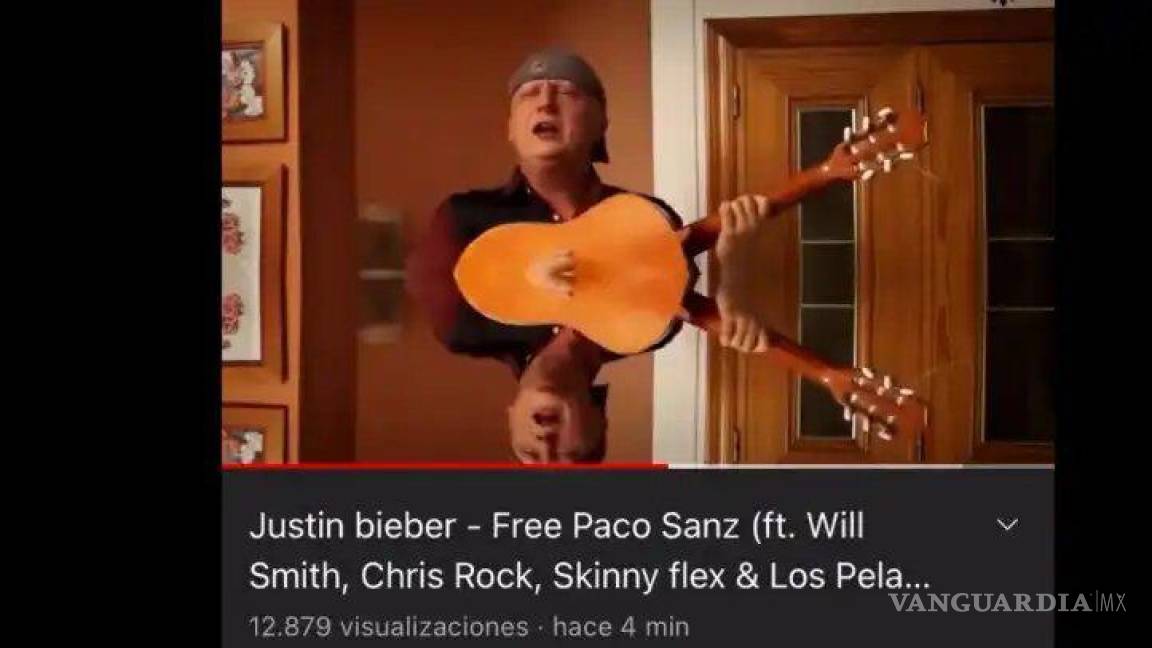 $!El video que colgaron los españoles muestra a Paco Sanz cantando.