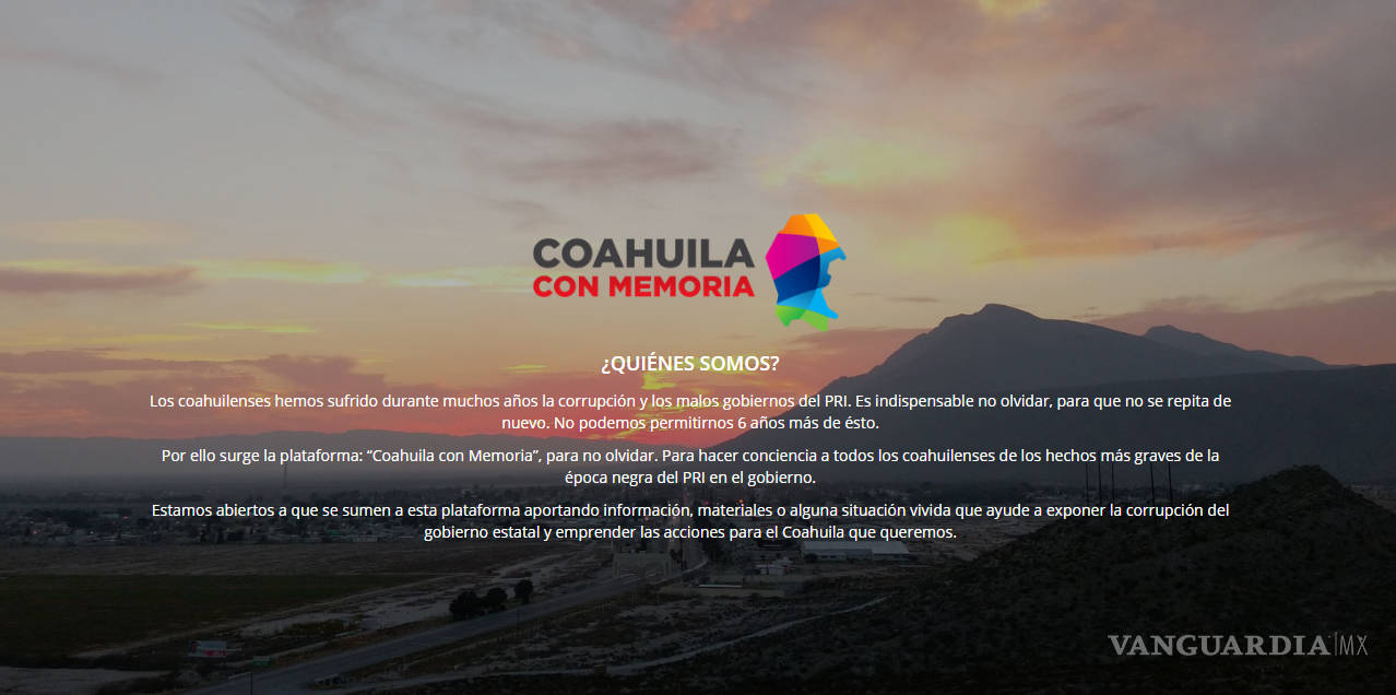 $!Presentan &quot;Coahuila con memoria&quot;, plataforma para denunciar actos de corrupción