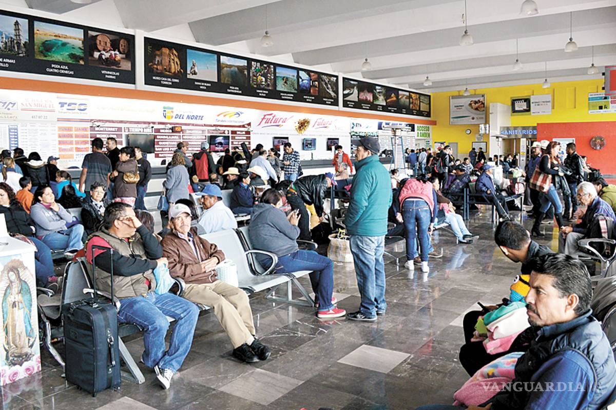 Piden reforzar seguridad en Central de Autobuses de Saltillo y carreteras del Estado