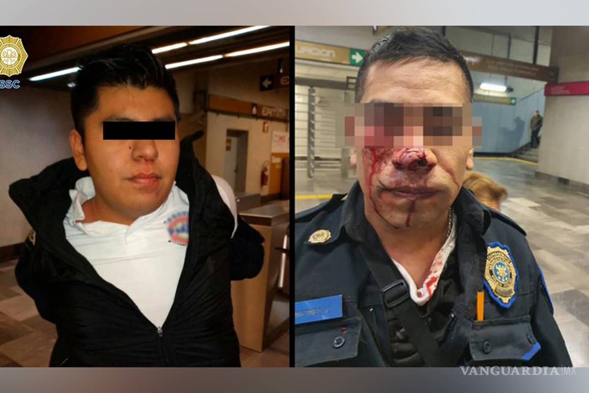 'El caníbal del Metro' mordió a un policía en estación Ermita de CDMX