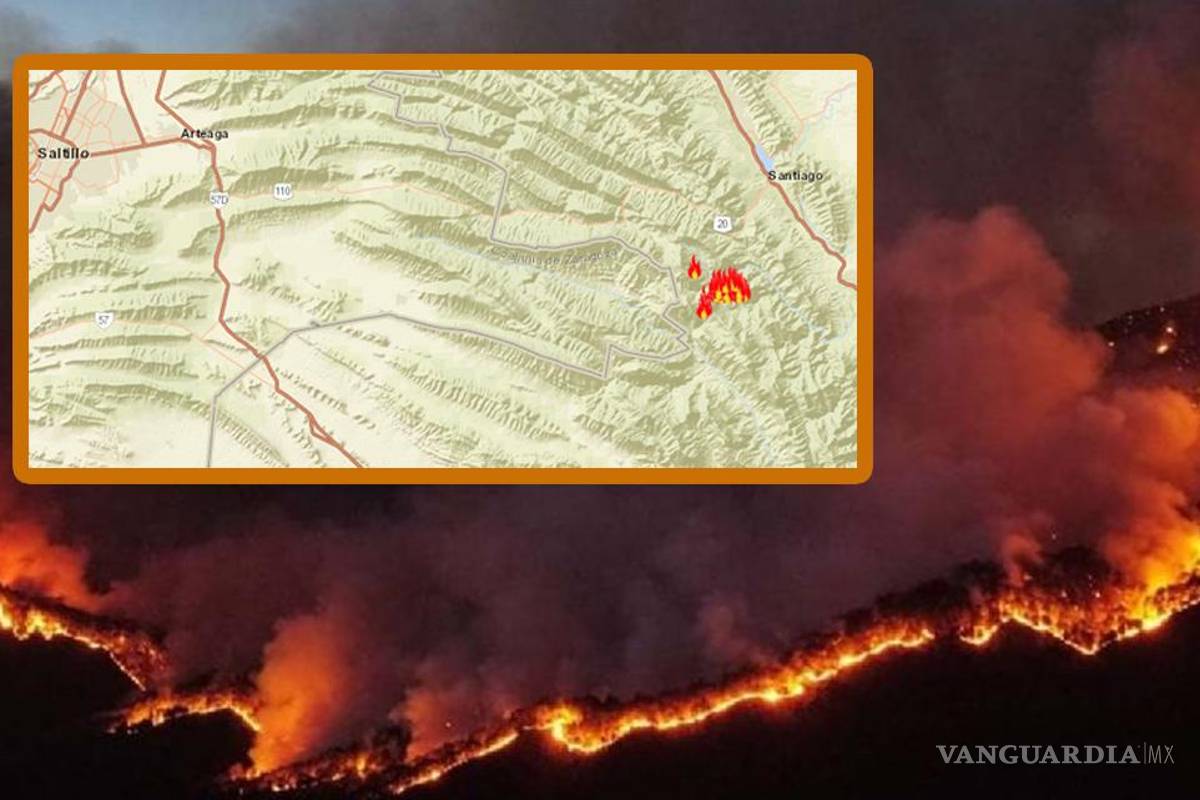 Incendio en NL amenaza a Arteaga, Coahuila... ha consumido 800 hectáreas