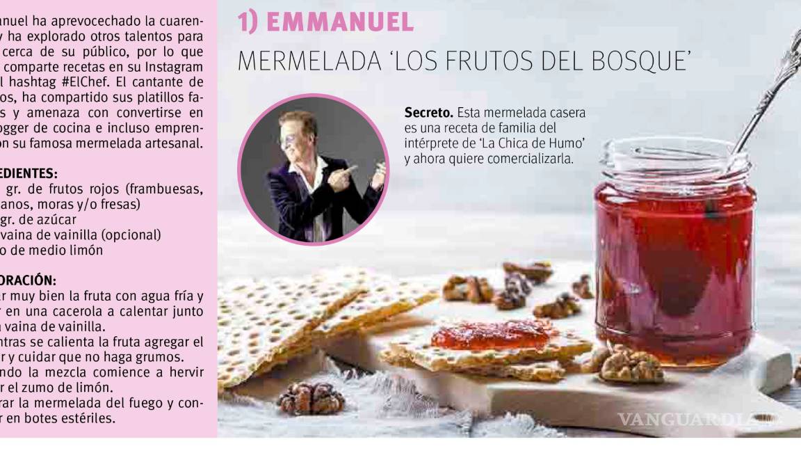 $!Desde Emmanuel hasta Beyoncé, recetas para cocinar como toda una celebridad