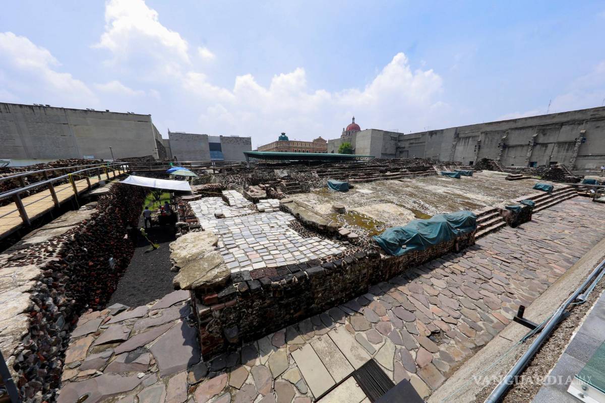 Templo Mayor sigue en reparación por daños tras tormenta