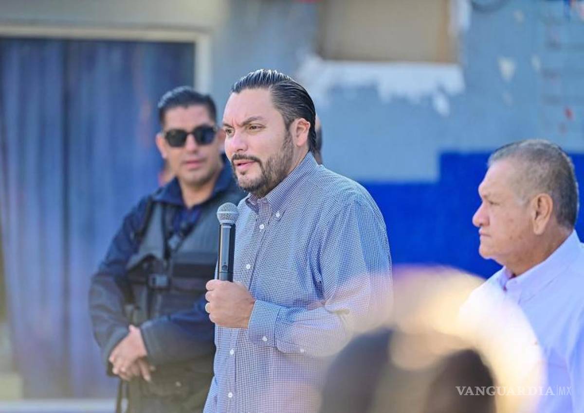 $!El alcalde Carlos Villarreal Pérez encabezó la ceremonia de pase de lista de la Policía Preventiva Municipal.