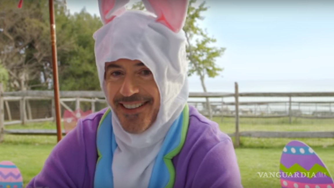Robert Downey Jr se disfraza de conejo de Pascua para recaudar fondos