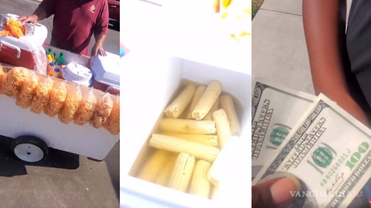 Hombre le compra todos los elotes a vendedor mexicano en EU y se hace viral
