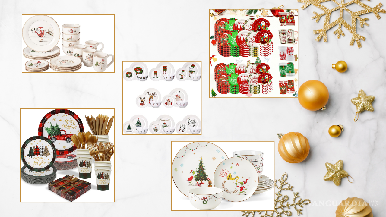 5 vajillas ideales para una cena navideña con estilo