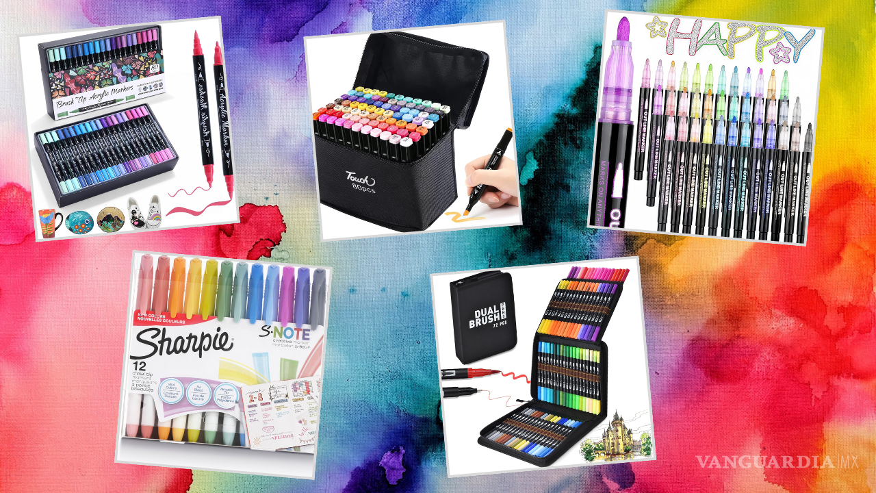 5 paquetes de plumones imperdibles para crear, dibujar y rotular