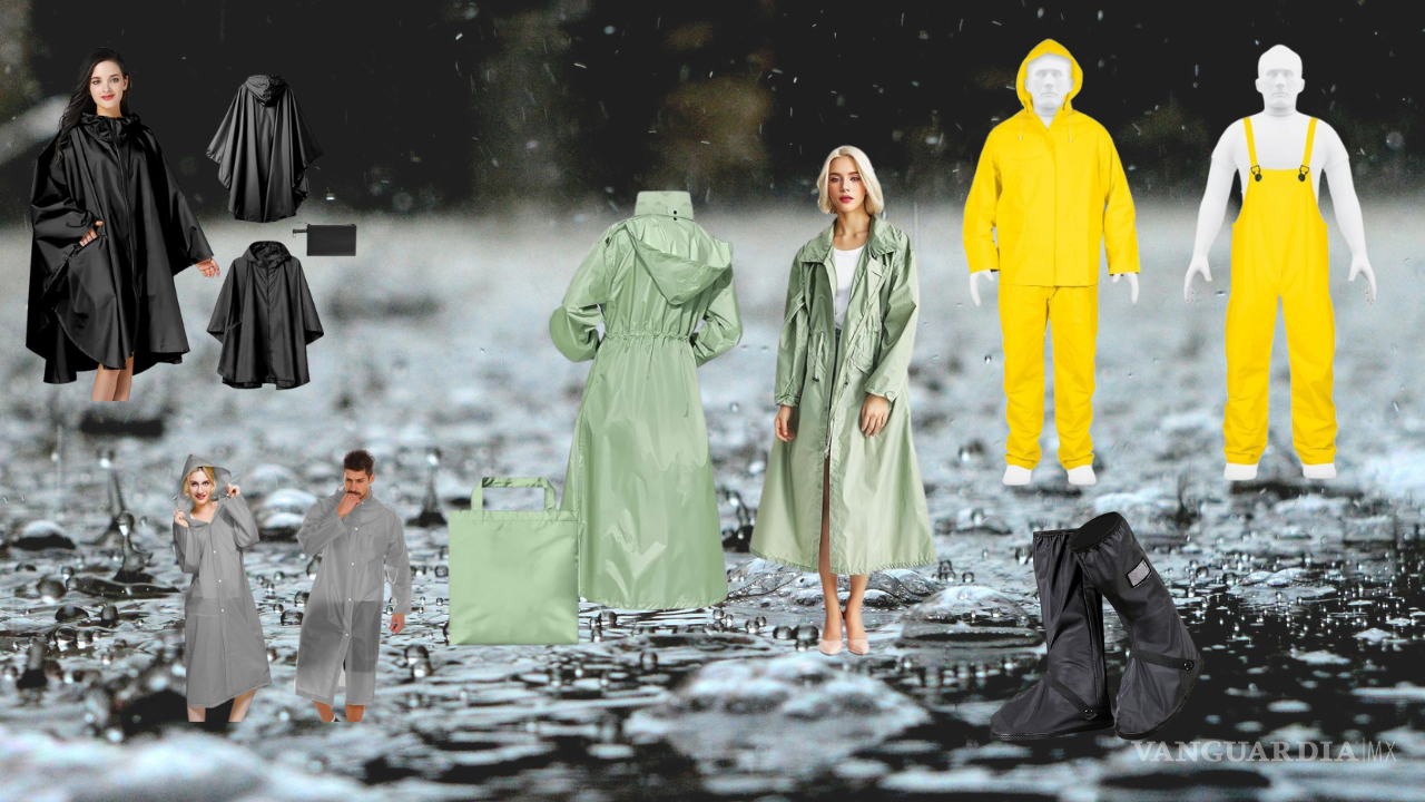 Prepárate para la temporada: 5 impermeables que te protegerán de la lluvia de pies a cabeza