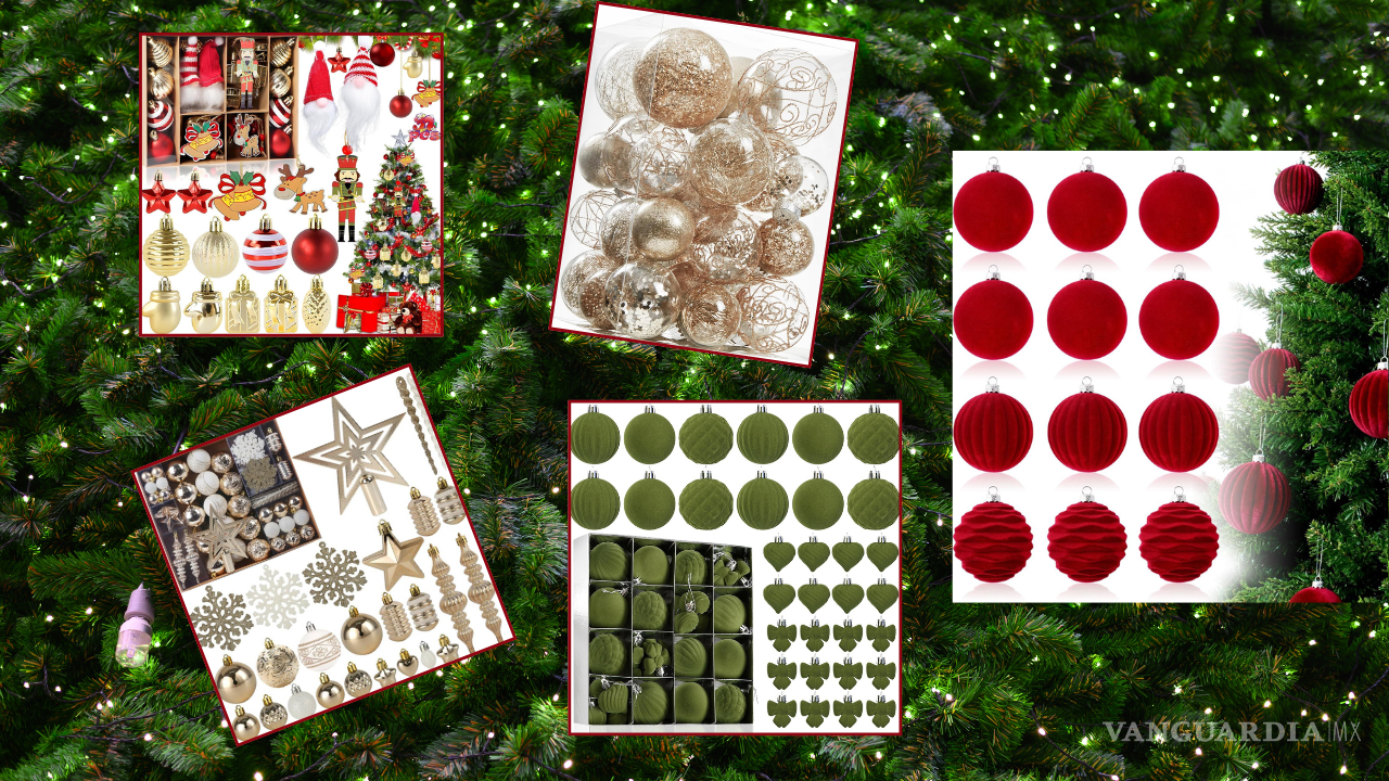 Las esferas más bonitas de Amazon para darle un brillo único a tu arbolito esta Navidad