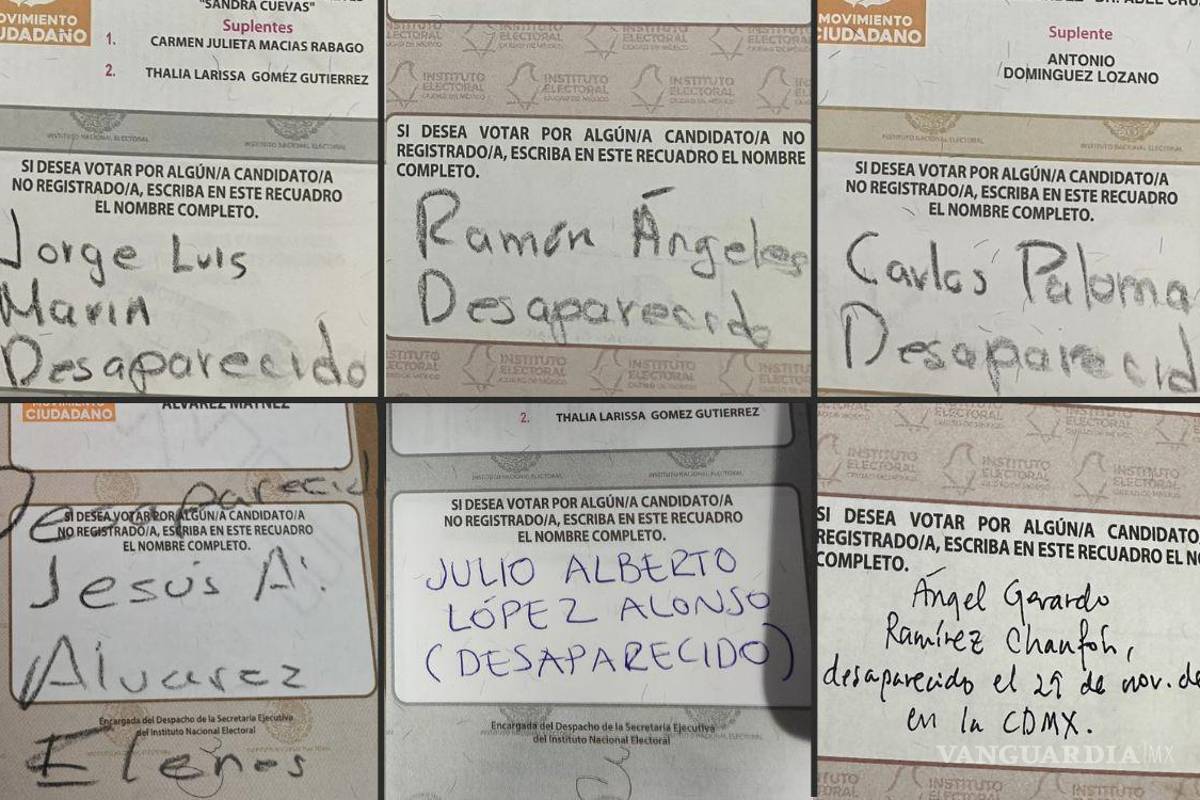$!Los queremos vivos, ‘votan’ por las personas desaparecidas en México