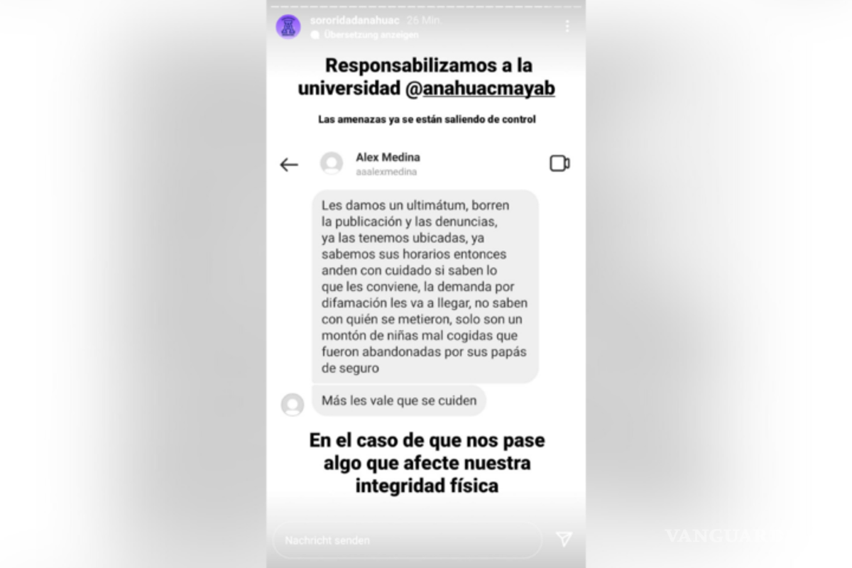 $!Mérida: Denuncian chat de Telegram donde compartían contenido íntimo de estudiantes de la Universidad Anáhuac