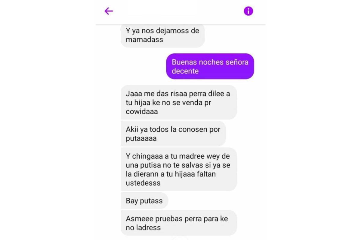 $!Amenazas realizadas a la mamá de Alexa a través de redes sociales.