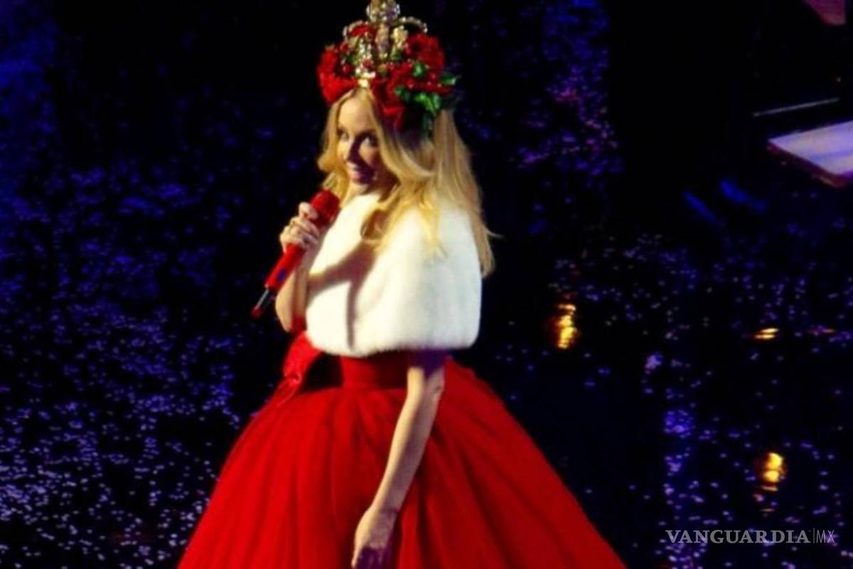 Kylie Minogue da la bienvenida a la Navidad en Londres