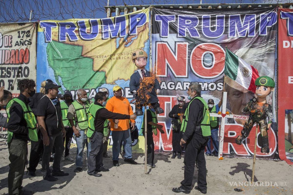 Protestan contra violencia policial en la frontera