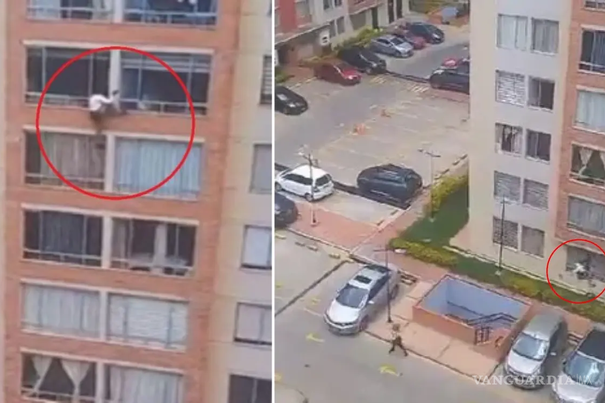 Pánico le ganó, mujer se lanzó de un séptimo piso durante sismo en Colombia (VIDEO)