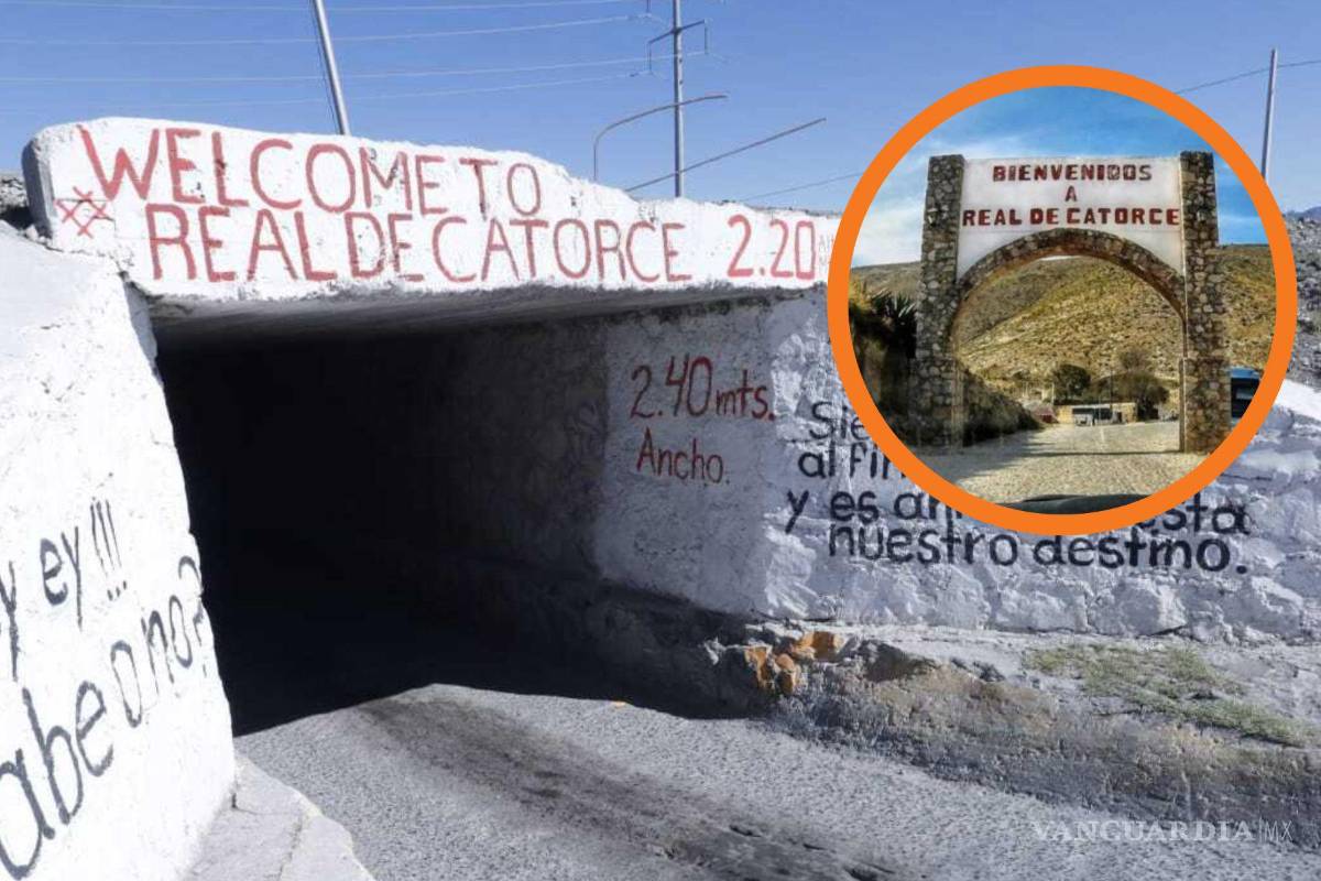 Real de Catorce... ¿en Misión Cerritos? Recrean letrero del pueblo mágico