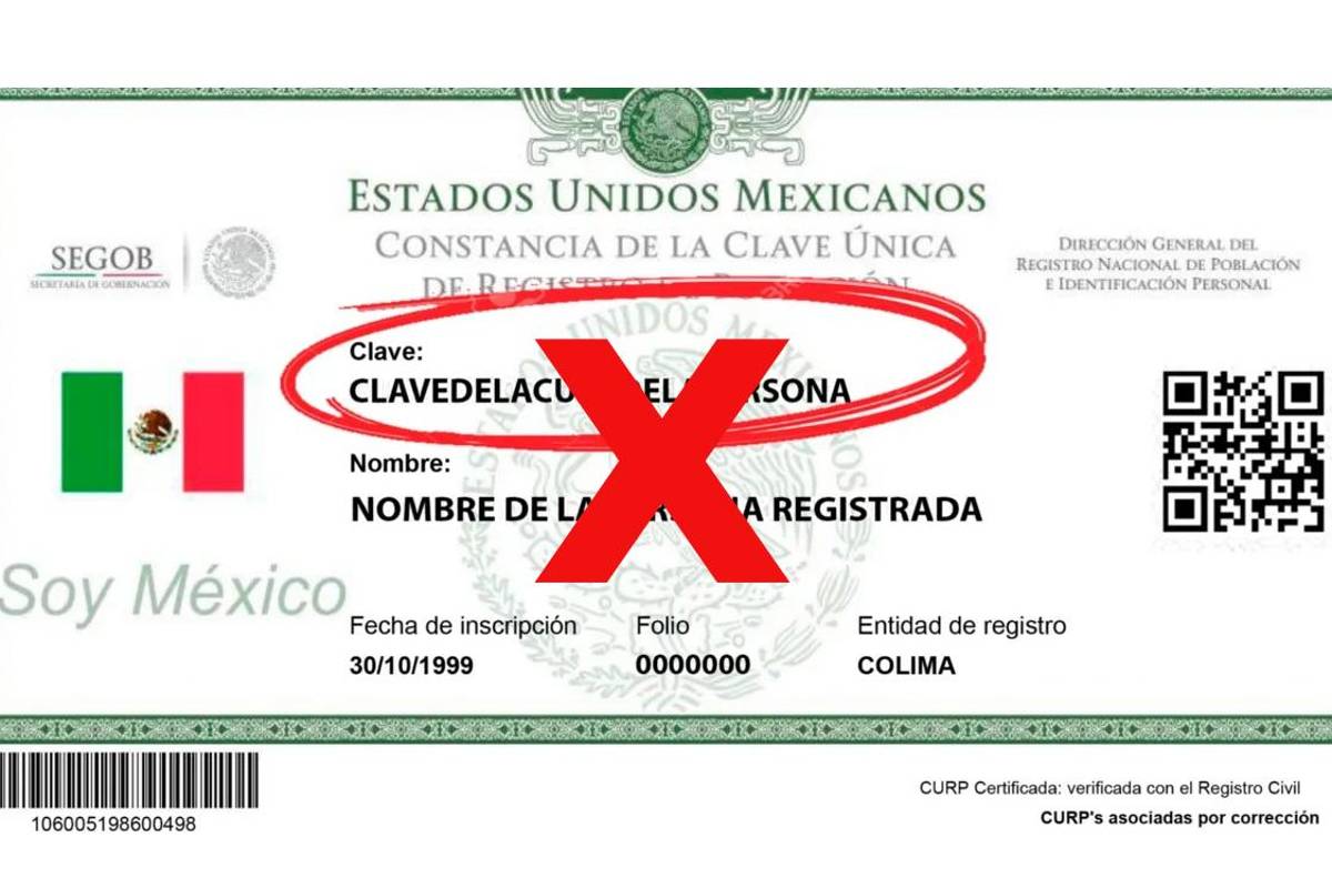 ¿Por qué mi CURP tiene una X en lugar de letra?... no es un error y estas son las razones