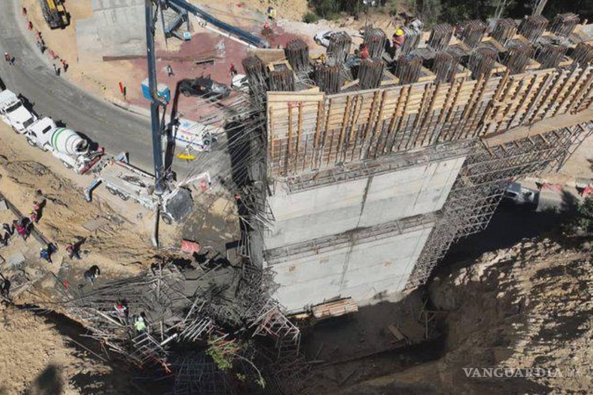 Derrumbe en obra de carretera en Hidalgo deja 5 muertos y 3 lesionados