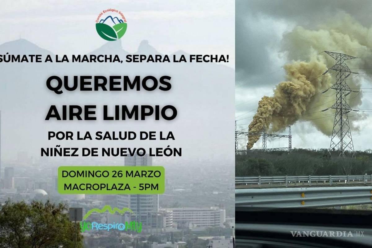 Convocan a marchar por una mejor calidad del aire en Nuevo León