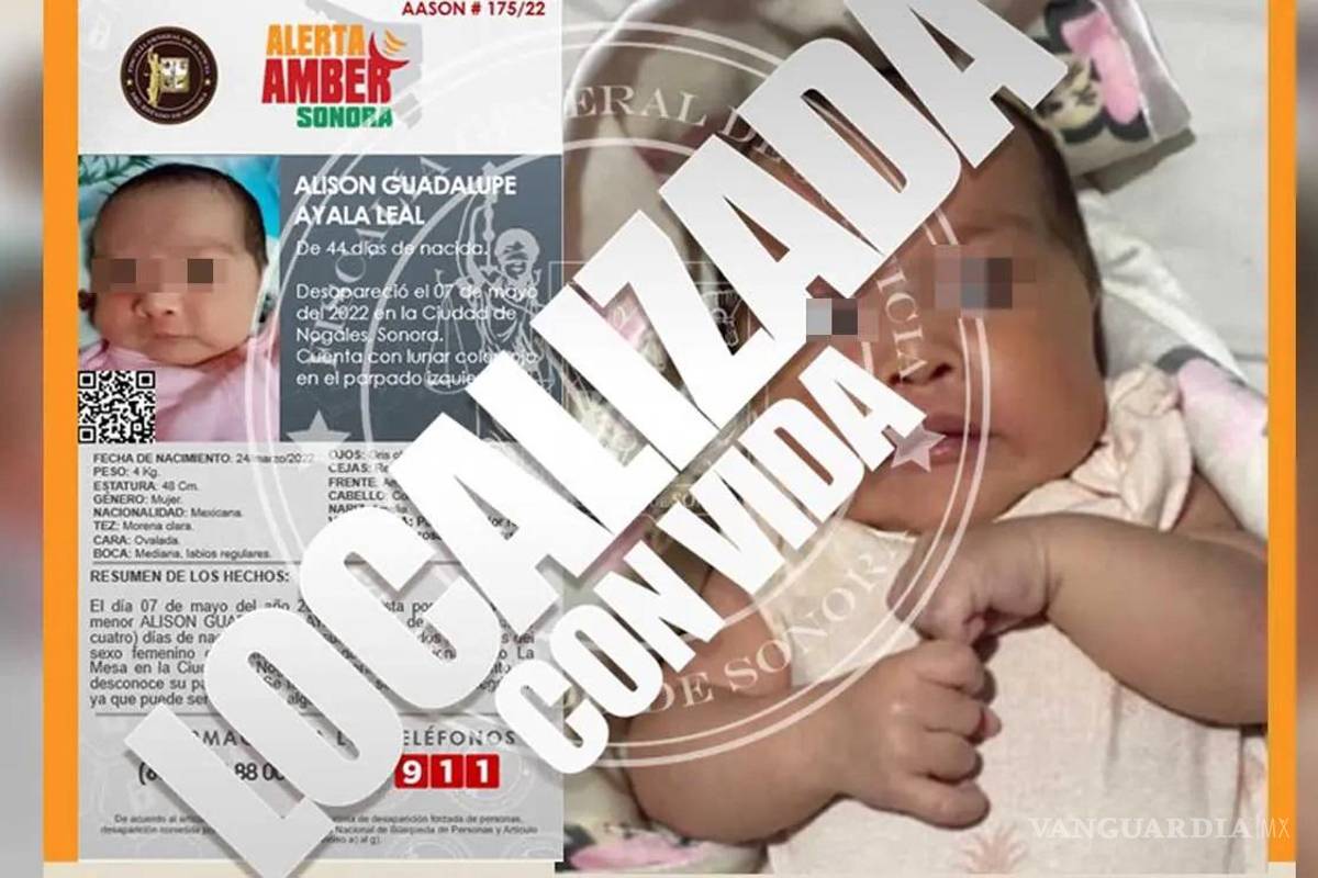 Recuperan a bebé que fue robada tras el asesinato de su madre en Sonora; tres mujeres detenidas