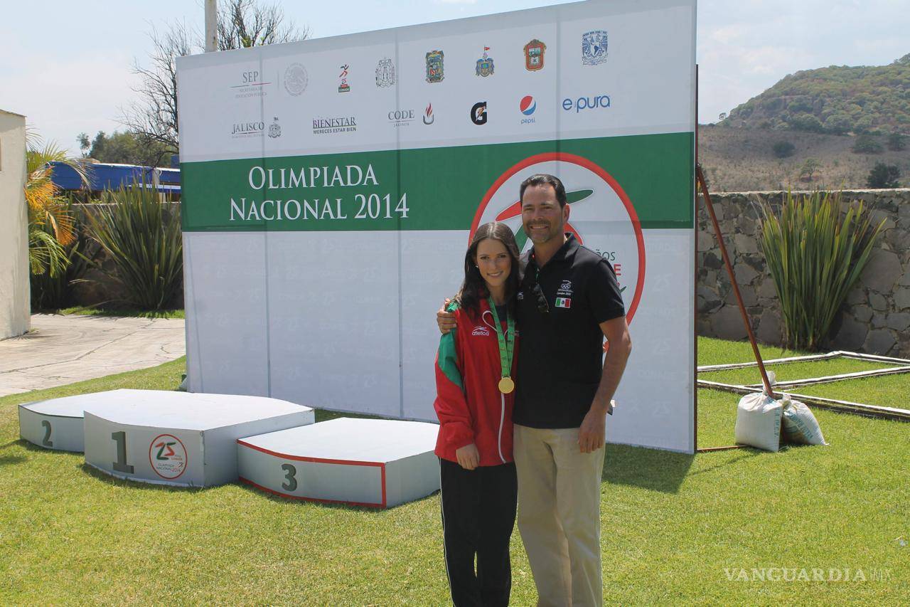 $!En una competencia, en 2014.