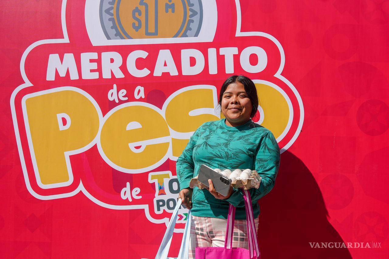 $!El programa “Mercadito de a Peso, Todos por Más” permitió a las familias adquirir productos de la canasta básica a precios simbólicos, fortaleciendo la economía del hogar.
