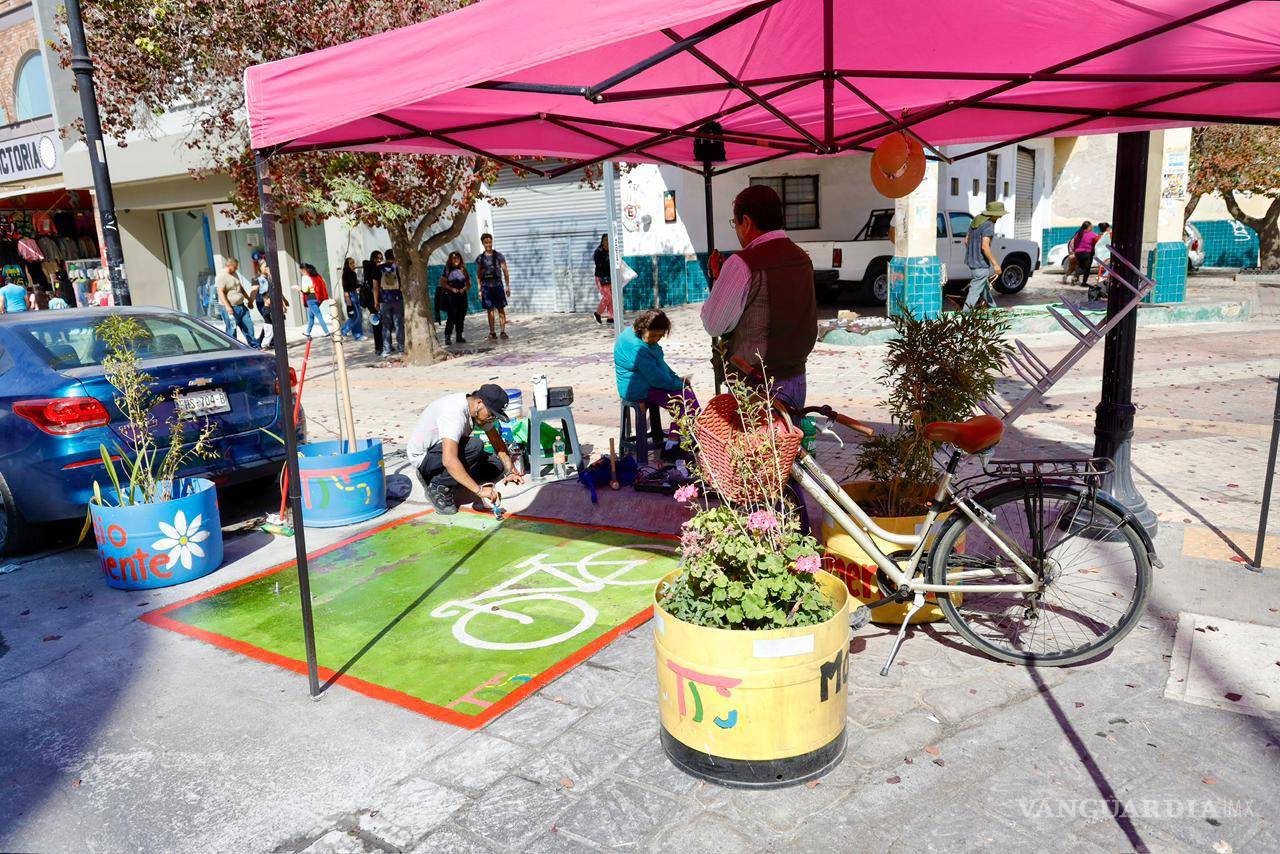 Urbanismo táctico en Saltillo: reinstalan intervención ciudadana en Victoria y Acuña